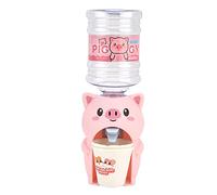 Qcwwy Mini Dispensador de Agua Portable Lindo Niños Juguete para Hábitos Diarios para Beber para Niños Cocina para el Hogar (Cerdo Rosa)