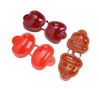Qcwwy Mini Molde para Tartas de 3 Piezas para Hacer Tartas de Mano, Mini Molde para de Mano, Prensador de Masa, Juego de Bolsillo para Hacer Galletas, Cortezas, Pasteles y Más Herramientas de Cocina
