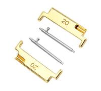 Qcwwy Mire el Adaptador de Metal Adaptador de Conexión Premium para una Correa de Reloj de 20 a 22 Mm, Ajuste sin Problemas para un Reloj Inteligente, 1 par de Barras de Primavera