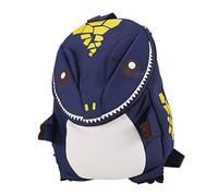 Qcwwy Mochila para Niños Pequeños con Diseño de Dinosaurio 3D, Pequeña Mochila Escolar de Dibujos Animados para Niños en Edad Preescolar (Azul Oscuro)