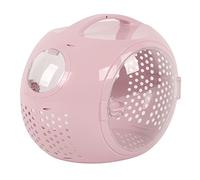Qcwwy Mochila Portadora de Cápsulas Space Cat con Doble Puerta, Diseño Antidesbloqueo, Agujeros Extragrandes para Viajes Al Aire Libre, Senderismo, Camping (Bolsa de Gato Espacial Minimalista [Rosa])