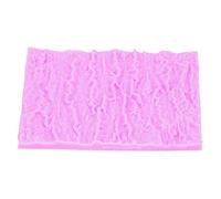 Qcwwy Molde de Encaje de Fondant Ecológico para Decorar Pastel, Artista de Panadería - Moho de Corteza de la Corteza de árbol para Creaciones de Arcilla de Polímero (PINK)