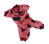 Qcwwy Montado de Perros Lenguas de Lujo Diseño Elástico Ropa de Cachorra Babán Suave Bodysuit Cómoda para Usar Pijama de Mascotas Vestirse para para Durmiendo Fiestas Ordinarias para (L)
