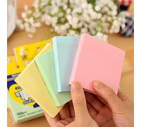 Qcwwy Notas Adhesivas, Tamaño Mediano, Colores Brillantes, 7,6 X 7,6 Cm, Portátiles, Amplia Aplicación, para Colegas y Estudiantes (Tamaño Mediano Verde)