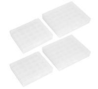 Qcwwy Organizador Práctico de Carretes de Costura, Carretes de Plástico Transparentes, Luz y Duradero, Ideal para Entusiastas de la Costura, un Conjunto de 4 piezas.