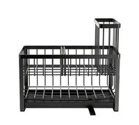 Qcwwy Otros Accesorios de Almacenamiento de Cocina Encimera Fregadero Caddy Organizador Caja Fregadora de Platos Dispensador de Accesorios Esenciales de Almacenamiento de Acero Inoxidable Inoxidable