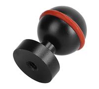 Qcwwy Otros Accesorios de Cámaras Deportivas Aleación de Aluminio Recubrimiento Duro Anodizante Cabeza de Bola de una Bola Soporte de Soporte de para Buceo Buceo Luz de de de (Black)