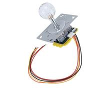Qcwwy Otros Coleccionables Panel de Control de Juegos con Efectos de Iluminación Coloridos Sensible Responsive para Juegos Geniales Piezas de Repuesto Stick Joystick Controller