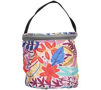 Qcwwy Otros Coser Bordado Tote Organizador para Accesorios de Crochet Bolsa de Hilo de Punto Almacenamiento, #011, Orangenblätter, Maletín
