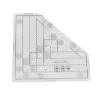 Qcwwy Otros Utensilios para el Hogar Kit de Plantilla de Acolchado Acrílico Reutilización Reutilizable Regla de Tela Herramienta de Mosaico Herramienta a Escala Precisa Anti -Slip para Redactar la