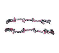 Qcwwy Pájaros de la Cuerda Loros de Color Transparente de la Cuerda Toy de para Las Aves Escalando y Masticar, Material de Algodón Seguro para la Salud de Las Mascotas, 2 Paquete para Atracción e