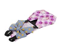 Qcwwy Pañal de Pollo para Mascotas, Pañal de Patito Lavable Reutilizable, Pañales de Poliéster para Aves de Corral con Pajarita para Pollos y Patos (Purple)