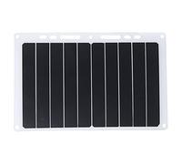 Qcwwy Panel Solar Monocristalino, Cargador Portátil con Salida USB 10W 6V, Diseño Fino de 6 Mm Sellado con Resina Epoxi, for Carga de Teléfono en Exteriores y Emergencias