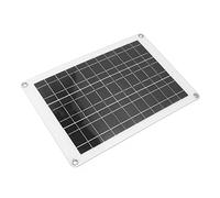 Qcwwy Panel Solar Policristalino de 20W y 18V, Superficie de Resina Epoxi Resistente Al Agua, Ligero para Uso en Exteriores con USB Dual para Enchufes de Interruptores de Remolque de Coche, y RV