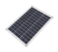 Qcwwy Panel Solar Portátil de 15W Panel de Carga Solar de 15W Monocristalino de IP65 Impermeable con Tomas USB Tipo C CD para Cámara de Seguridad Timbre Uso en Exteriores