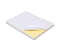 Qcwwy Papel de Etiqueta Papel Matt White 100pcs A4 Tamaño sin Problemas de Impresión de Etiqueta Gratuita para Impresoras de Inyección de Tinta, 100 Hojas para Nombres de Botellas, Manual de