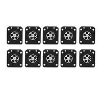 Qcwwy Paquete de 10 Juntas de Carburador, Junta de Membrana de Carburador, Kit de Reparación de Carburador de Alta Fiabilidad, Diafragma de Medición Fácil de Operar, Reemplaza para