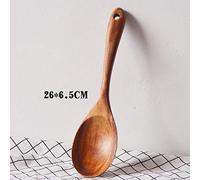Qcwwy Paquete de 2 Servidores de Ensalada de Madera, Juego de Cucharas y Tenedor de Madera Natural, 10,55 Pulgadas de Largo, Ideal para Mezclar y Servir Ensaladas en la Cocina (Como se muestra)