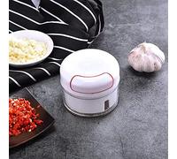 Qcwwy Pelador de Ajo Prensa de Ajo Picadora Trituradora de con Hoja de Acero Inoxidable y Cuerda para Tirar para Cocina Cocinar Picnic Al Aire Libre Condimentos Prensa de
