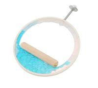 Qcwwy PERROT Swing Perch Standing Acrylic Toy Multifuncional para la Decoración de Respaldo del Espacio de la Jaula de Pájaros para Loros de Todos los Tamaños