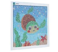 Qcwwy Pintura 5d por DI Animada Caricatura Tartatoto Fai -DI - te Pintura Ecológica para el Cultivo de Paciencia familiar: Tejido Químico, Tamaño de resina: 15 X 15 Cm