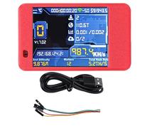 Qcwwy Placa de Desarrollo, Potente Pantalla Táctil de 2,8 Pulgadas Módulo de Desarrollo de Pantalla Táctil Interactiva de Doble Núcleo Compatible con Algoritmo de Minería 1060KH/s (Rojo)
