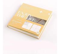 Qcwwy Planificador de Objetivos, 168 Páginas Diario de Productividad sin Fecha Cuaderno de Configuración de Estilo Retro Logre Objetivos Personales y Profesionales para la (Té de la tarde caliente)