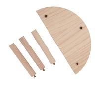 Qcwwy Plataforma de Madera de Soporte de Hámster de Soporte de Animales Pequeños, Plataforma de Pino de Pino a Media Esquina de Animales Pequeños, Suministros de Mascotas Adecuadas para el Oso