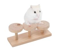 Qcwwy Plataforma de Soporte de Madera para Escalar Hámster, Parque Infantil para Hámster, Jaula de Madera para Mascotas, Parque Infantil, Puente de Madera, Rampa, Juguetes para