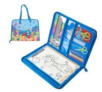Qcwwy Portafolio de Arte para Obras de Arte para Niños, Mochila de Artista A3, Estuche para Guardar Cuadernos de Bocetos para Llevar Obras de con Bolso y Mochila para Niños y