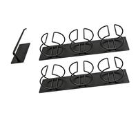 Qcwwy Portavasos Magnético para Frigorífico Portavasos Magnético para Frigorífico, 2 Juegos, Imán de Metal, Organizador de Botellas de Agua para Nevera, Organizadores de Despensa de Cocina y Estante