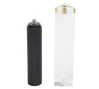 Qcwwy Prisma Triangular de Vidrio óptico para Disparar, Prisma de Enseñanza de Física para Fotografía de Espectro Arcoíris con Orificio para Tornillo de 1/4 y Mini Empuñadura para Trípode, Efectos