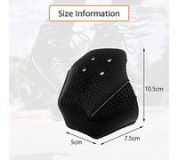 Qcwwy Protectores de Dedos de los Pies, 2 uds., Amortiguación de Cuero Pu, Vida útil Extendida, Accesorios para Patines, Patinaje Cómodo, Sedal (BLACK)