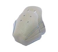 Qcwwy Protectores de Dedos de los Pies, 2 uds., Amortiguación de Cuero Pu, Vida útil Extendida, Accesorios para Patines, Patinaje Cómodo, Sedal (gris claro)