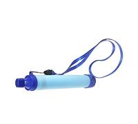 Qcwwy Purificador de Agua Portátil Otros Suministros para Acampar con Carbón Activado y Purificación de Agua para Caminatas Camping Preparación para Emergencias Actividades Al Aire Portátil (BLUE)