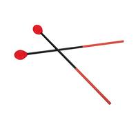 Qcwwy Qcwwy Mazos de Marimba Mazos de Percusión Fibra de Carbono Hilo de Algodón Baquetas Cómodas y Duraderas para Instrumentos de Percusión de bajo Músicos (cabeza morada) (cabeza roja)