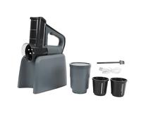 Qcwwy Rallador de Queso Eléctrico, Cortador de Verduras Eléctrico Multifuncional Automático con 3 Cortadores Intercambiables, Picadora de Verduras, Trituradora de Patatas para