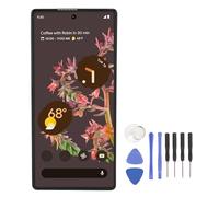 Qcwwy Reemplazo de la Pantalla Tactil de Ensamblaje de la Pantalla del Teléfono para 6 5G GB7N6 G9S9B16, Material AMOLED, con Kit de Herramientas de Reparación, para Amantes del Bricolaje