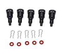 Qcwwy Reemplazos de Conector de Fluido en Forma de I para Máquina de café de Silicona, 5 uds.