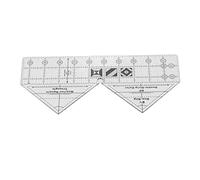 Qcwwy Regla de Costura Acrílica Transparente de 90 Grados, Herramienta de Medición de Acolchado y Confección con Función de Fácil Deslizamiento