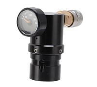 Qcwwy Regulador de CO2 Mini Compacto de Baja Presión Ajustable de 20 Psi a 200 Psi Presión Rápida para Tanques HPA con Construcción de Aleación de Aluminio de Hilo para Uso