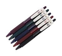Qcwwy Retro 5 Color Gel Pen Juego para Escribir y Pintar, Gel DE Tinta Rápida Suave para Caligrafía, Bolígrafos DE Boceto DE 5 Piezas para Diseño, Cómics, Color Retro para Adultos, Piezas DE Burdeos