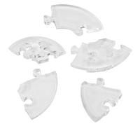 Qcwwy Rompecabezas de Cristal 3D, Juguete Educativo Creativo con Forma de Saturno para Adultos y Niños, Modelo Divertido y Desafiante para el Desarrollo del Cerebro (Transparente)