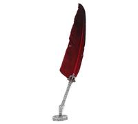 Qcwwy Se Siente con 5 Plumas - Antigua Escala de Tinta Inglesa para Papineria - Pluma Hecha a Mano para Escritura Elegante para Amantes de la Caligrafía (rojo)
