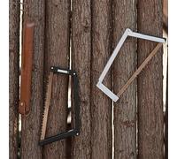 Qcwwy Sierra de Mano Plegable, de Aleación de Aluminio Duradero, Hoja de Acero Al Manganeso, 12,6 Pulgadas para Acampar y Sobrevivir Al Aire (BLACK)