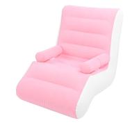 Qcwwy Sofá de jardín/sofá Al Aire Libre PVC PVC Suave Soft Flocking de Sillón de Inflación Rápida Adecuado para Sala de Estar en Interiores Campaming de Viajes de la Oficina del Dormitorio