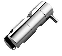 Qcwwy Soporte Ajustable para Cabezal de Ducha, Acabado Cromado, Rotación de 360 grados, Se Adapta a Barras Deslizantes de 19 y 25 Mm para Cabezales de Ducha de Mano en Baños, Equipos de Baño