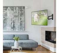 Qcwwy Soporte de Montaje en Pared para TV con Articulación de Movimiento Completo para la Mayoría de Televisores de Pantalla Plana de 23 a 55 Pulgadas con Extensión de Rotación