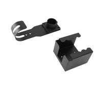 Qcwwy Soporte para Cargador EV, Soporte de Pared de Acero Al Carbono con Gancho en J para Conector J1772, Organizador de Cables de 100 Lb y Cubierta contra el Clima para Configuración de Carga en
