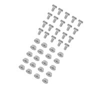 Qcwwy Suministros de Growhouse: 20 Tornillos de Acero Inoxidable -Inoxidable con Fortificaciones de Frotis de Brida, Alta Dureza y Procesamiento Preciso
